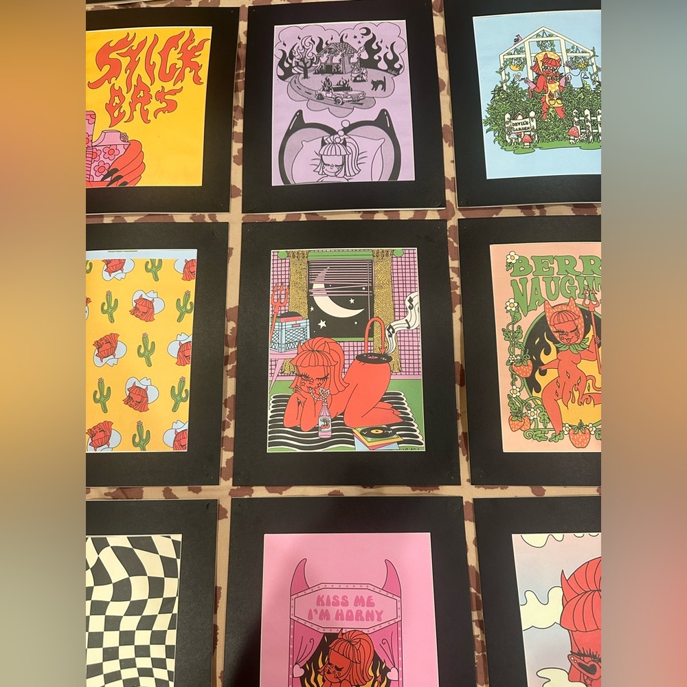 Set of 14 Valfre Art Prints in Black Frames - Picture 11 of 17